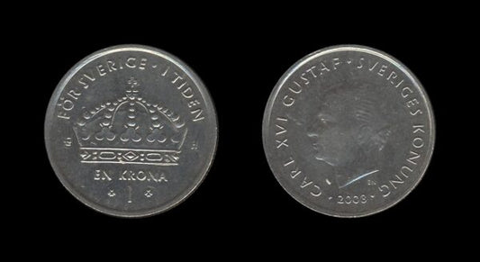 Sweden Švedska 1 Krona 2003 – Carl XVI Gustaf