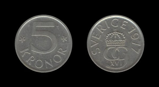 Sweden Švedska 5 Kronor 1977 – Carl XVI Gustaf