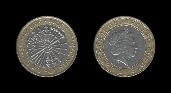 United Kingdom Velika Britanija 2 Pounds 2005 – Gunpowder Plot – Elizabeth II