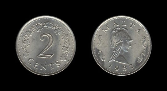 Malta 2 Cents 1982