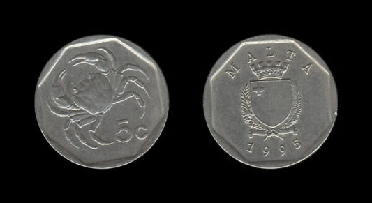 Malta 5 Cents 1995