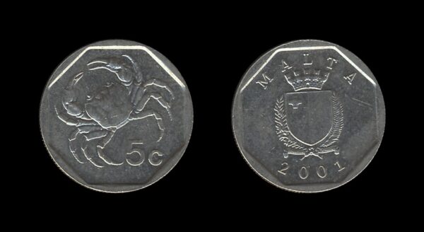 Malta 5 Cents 2001