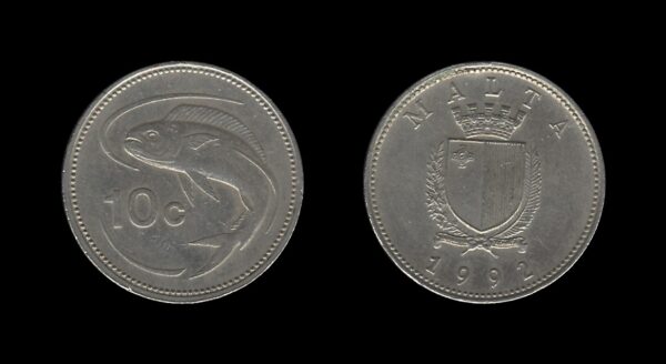 Malta 10 Cents 1992