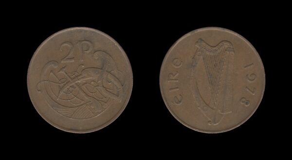 Ireland Irska 2 Pence 1978