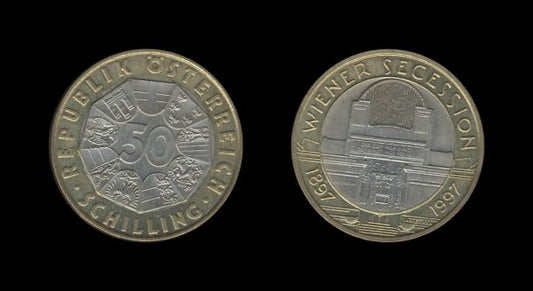 Austria Austrija 50 Schilling 1997 – Wiener Secession