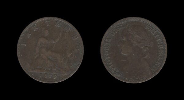 United Kingdom Velika Britanija 1 Farthing 1879 – Victoria