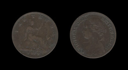 United Kingdom Velika Britanija 1 Farthing 1879 – Victoria