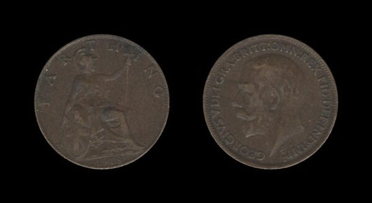 United Kingdom Velika Britanija 1 Farthing 1918 – George V