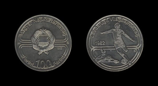 Hungary Mađarska 100 Forint 1982 – World Football Championship