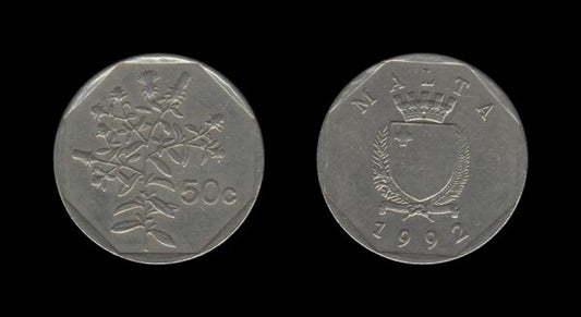 Malta 50 Cents 1992