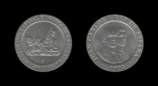 Spain Španjolska 200 Pesetas 1991 – Fountain of Cybele – Juan Carlos I