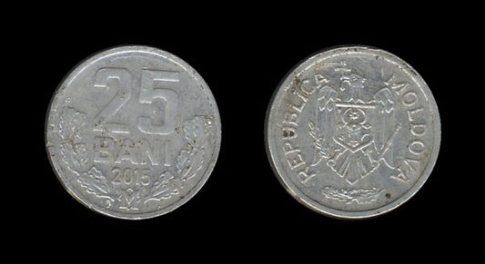 Moldova Moldavija 25 Bani 2015