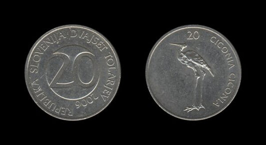 Slovenia Slovenija 20 Tolarjev 2006