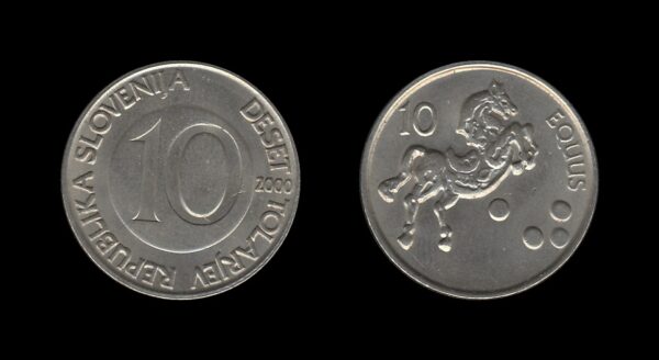 Slovenia Slovenija 10 Tolarjev 2000