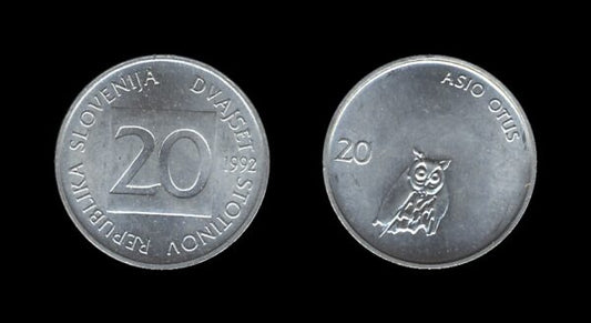 Slovenia Slovenija 20 Stotinov 1992