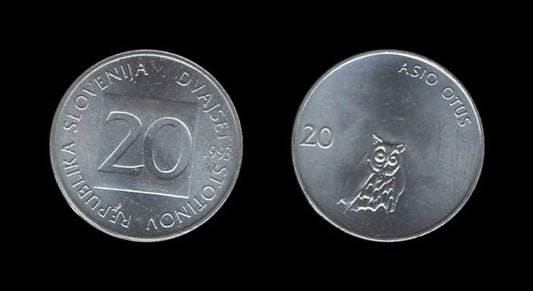 Slovenia Slovenija 20 Stotinov 1993