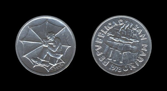 San Marino 1 Lira 1978 – Umbrella Maker