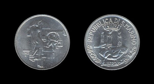 San Marino 1 Lira 1982 – Freedom of Thought