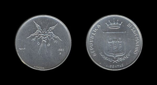 San Marino 1 Lira 1983 – Threat of Nuclear War