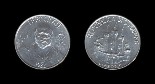 San Marino 1 Lira 1984 – Hippocrates