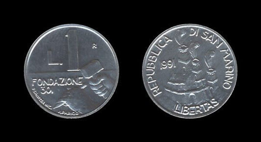 San Marino 1 Lira 1991 – Founding of the Community