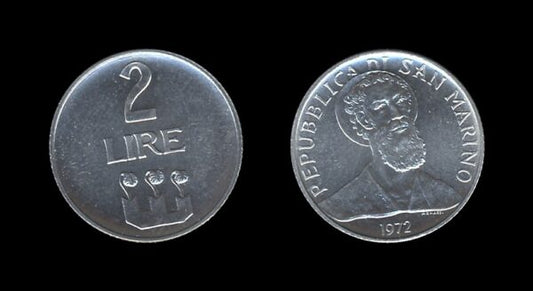 San Marino 2 Lire 1972