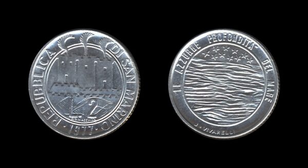 San Marino 2 Lire 1977 – Sea