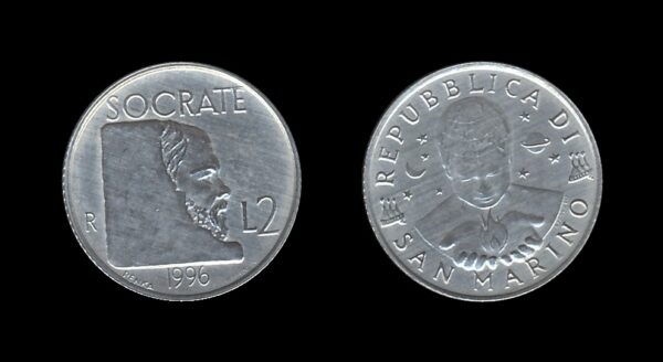 San Marino 2 Lire 1996 – Socrates