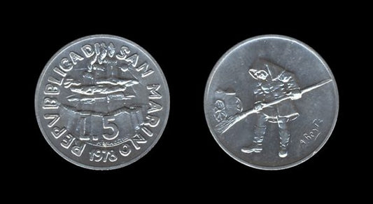 San Marino 5 Lire 1978 – Street Sweeper