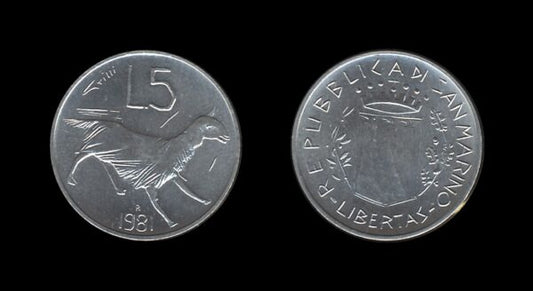 San Marino 5 Lire 1981