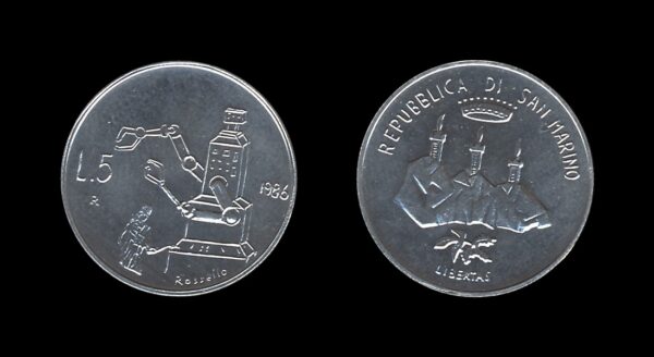 San Marino 5 Lire 1986 – Robot Control