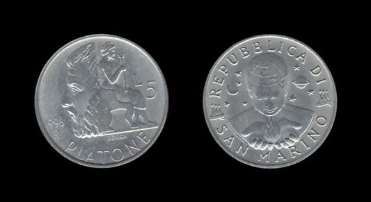 San Marino 5 Lire 1996 – Plato