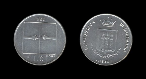 San Marino 10 Lire 1983 – Threat of Nuclear War