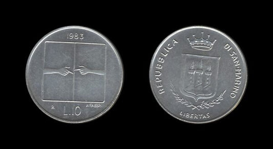 San Marino 10 Lire 1983 – Threat of Nuclear War