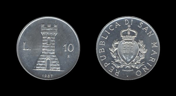 San Marino 10 Lire 1987 – Serravalle