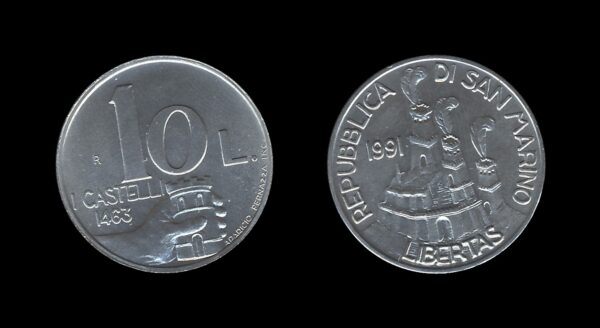 San Marino 10 Lire 1991