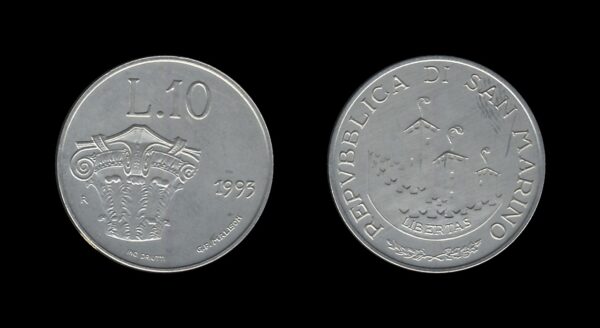 San Marino 10 Lire 1993