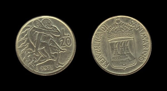 San Marino 20 Lire 1973 – Human Solidarity