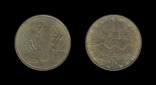 San Marino 20 Lire 1976 – Hands