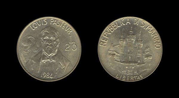 San Marino 20 Lire 1984 – Louis Pasteur