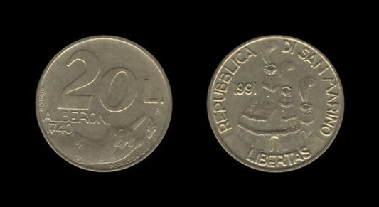 San Marino 20 Lire 1991