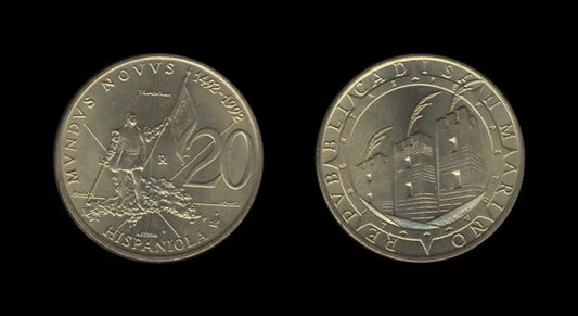 San Marino 20 Lire 1992 – Colombus