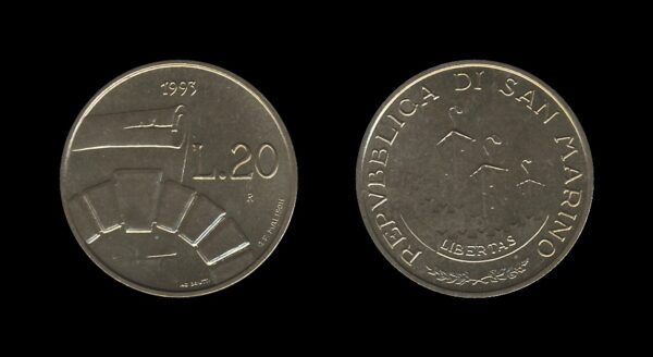 San Marino 20 Lire 1993