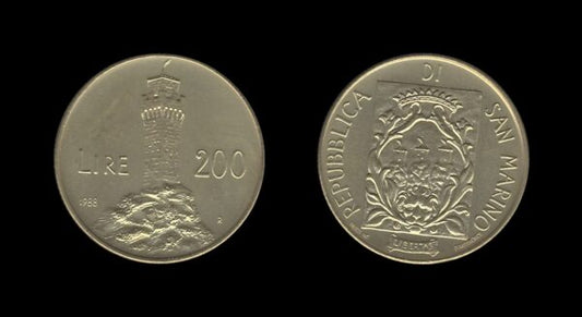 San Marino 200 Lire 1988 – Terza Torre