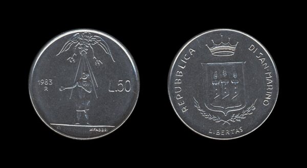 San Marino 50 Lire 1983 – Threat of Nuclear War