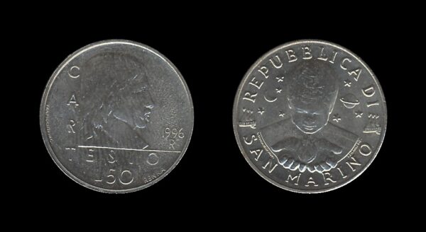 San Marino 50 Lire 1996 – Rene Descartes