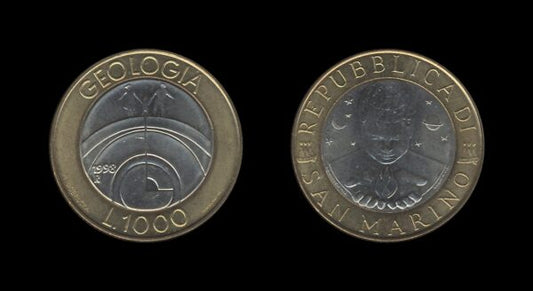 San Marino 1000 Lire 1998 – Geology