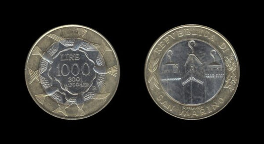 San Marino 1000 Lire 2001 – Freedom