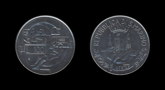 San Marino 100 Lire 1982 – Citizens’ right to health