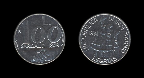 San Marino 100 Lire 1991